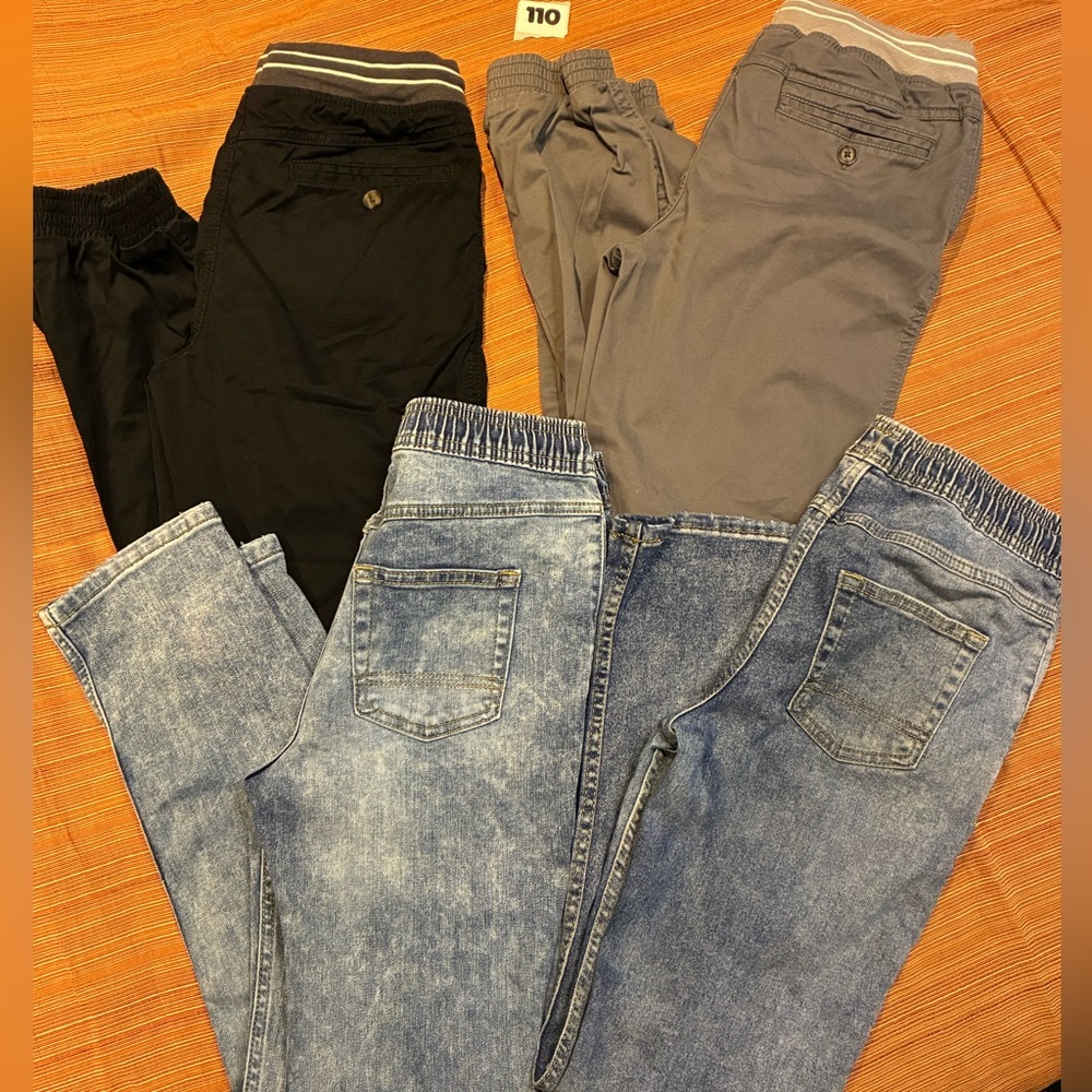 Cat & Jack Denim and Striped Pants Set